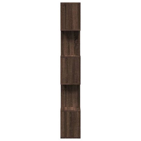 Kamerscherm / boekenkast 5-laags 70x24x161 cm hout bruin eiken 6