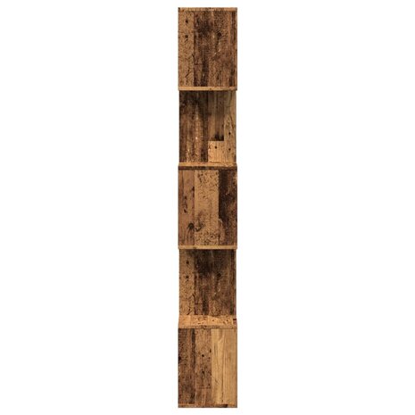 Kamerscherm / boekenkast 5-laags 70x24x161 cm hout oud hout 6