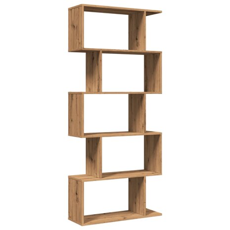 Kamerscherm / boekenkast 5-laags 70x24x161 cm hout artisanaal 2