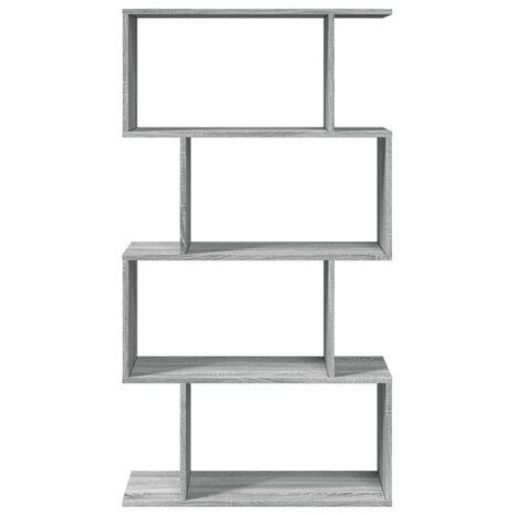 Kamerscherm / boekenkast 4-laags 70x24x129 cm hout grijs sonoma 5