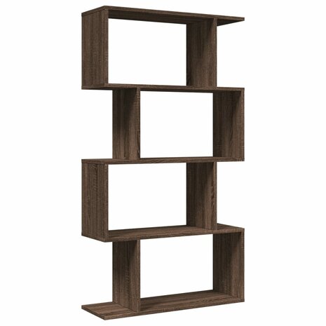 Kamerscherm / boekenkast 4-laags 70x24x129 cm hout bruin eiken 2