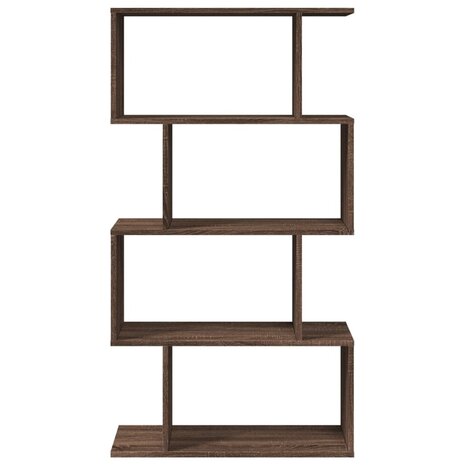 Kamerscherm / boekenkast 4-laags 70x24x129 cm hout bruin eiken 5