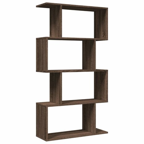 Kamerscherm / boekenkast 4-laags 70x24x129 cm hout bruin eiken 7