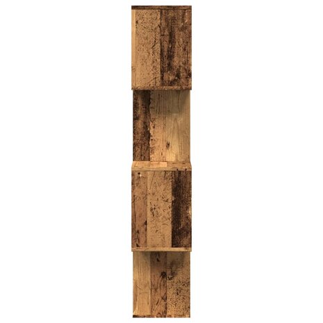 Kamerscherm / boekenkast 4-laags 70x24x129 cm hout oud hout 6