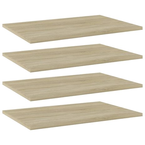 Wandschappen 4 st 60x40x1,5 cm bewerkt hout sonoma eikenkleurig 1