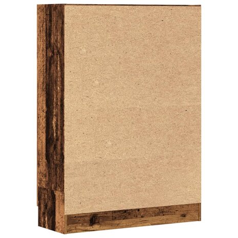 Boekenkast 82,5x30,5x115 cm bewerkt hout oud houtkleurig 8