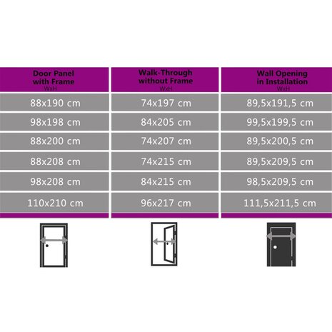 Voordeur 110x210 cm PVC wit 11