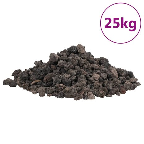 Lavastenen 25 kg 1-2 cm zwart 2