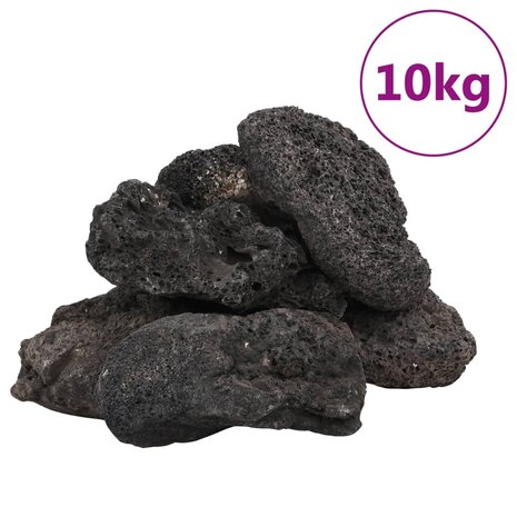 Lavastenen 10 kg 10-30 cm zwart 2