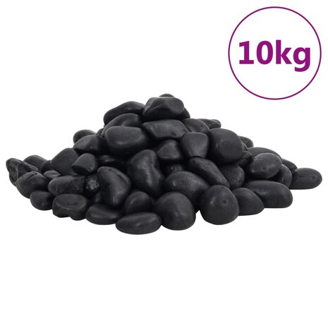 Kiezelstenen gepolijst 2-5 cm 10 kg zwart 2