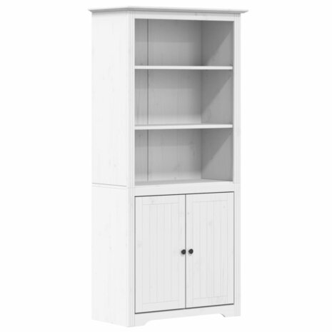 Boekenkast BODO 82x40x173 cm massief grenenhout wit 2