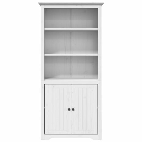 Boekenkast BODO 82x40x173 cm massief grenenhout wit 3