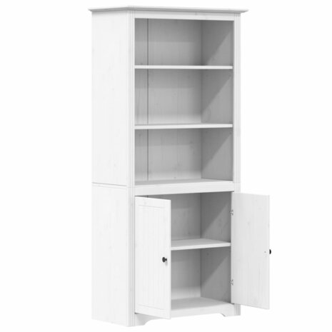 Boekenkast BODO 82x40x173 cm massief grenenhout wit 4