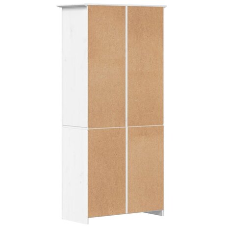 Boekenkast BODO 82x40x173 cm massief grenenhout wit 6