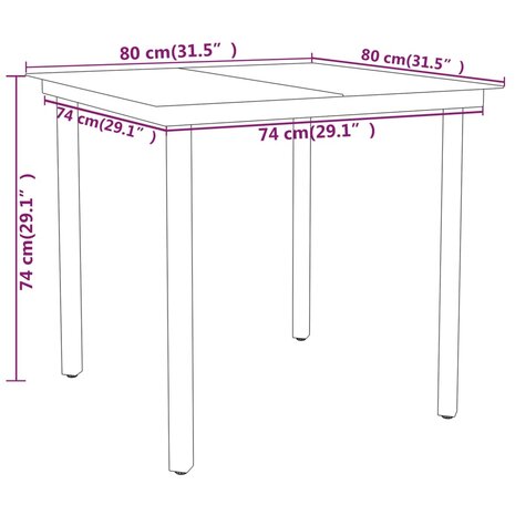 3-delige Tuinset zwart 8