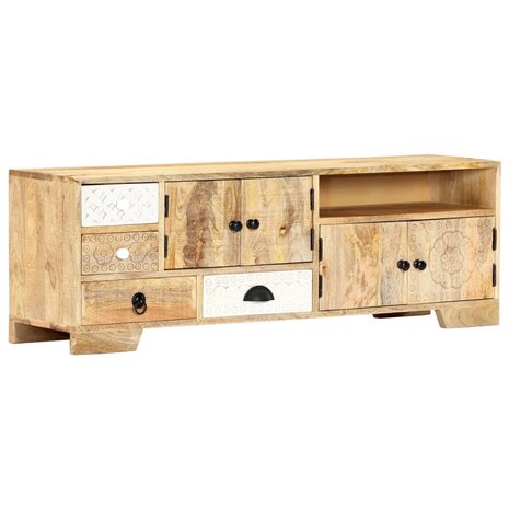 Tv-meubel 120x30x40 cm massief mangohout 1