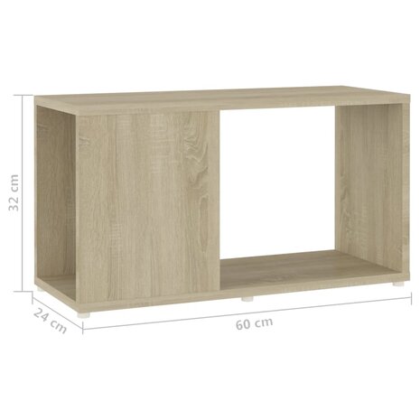 Tv-meubel 60x24x32 cm bewerkt hout sonoma eikenkleurig 7