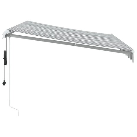 Luifel automatisch uittrekbaar LED 300x250 cm antraciet en wit 5