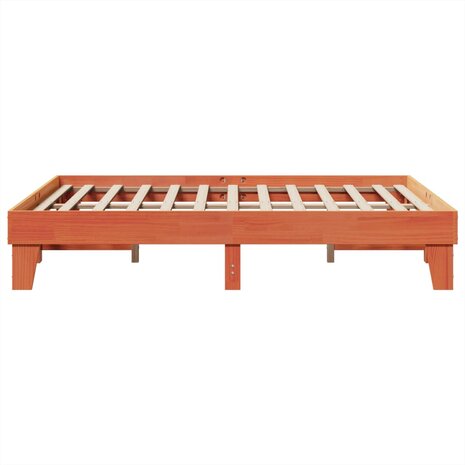 Bed met matras massief grenenhout wasbruin 140x190 cm 5