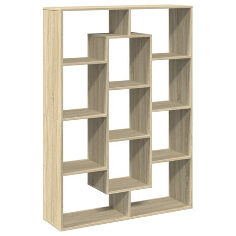 Boekenkast 102x29x143 cm bewerkt hout sonoma eikenkleurig 2