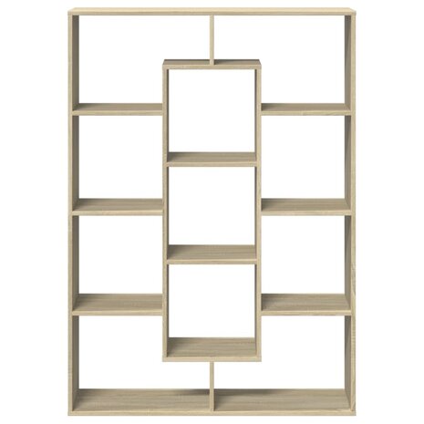 Boekenkast 102x29x143 cm bewerkt hout sonoma eikenkleurig 5