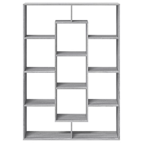 Boekenkast 102x29x143 cm bewerkt hout grijs sonoma eikenkleurig 5