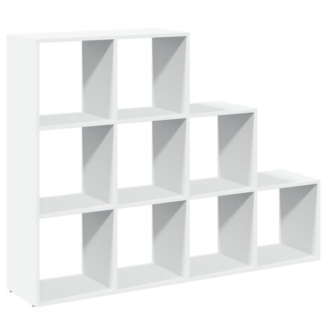 Kamerscherm / boekenkast 3-laags 137,5x29x103,5 cm hout wit 2