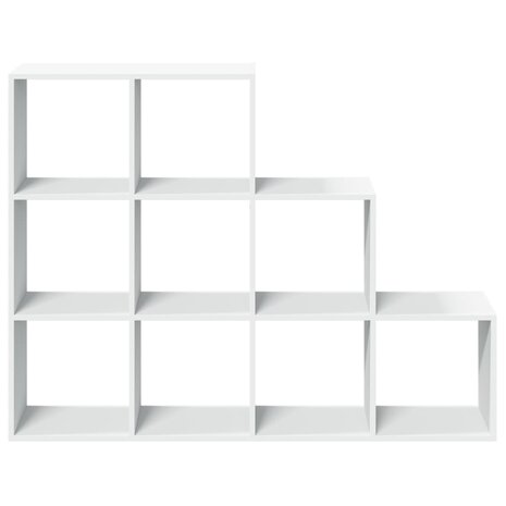 Kamerscherm / boekenkast 3-laags 137,5x29x103,5 cm hout wit 5