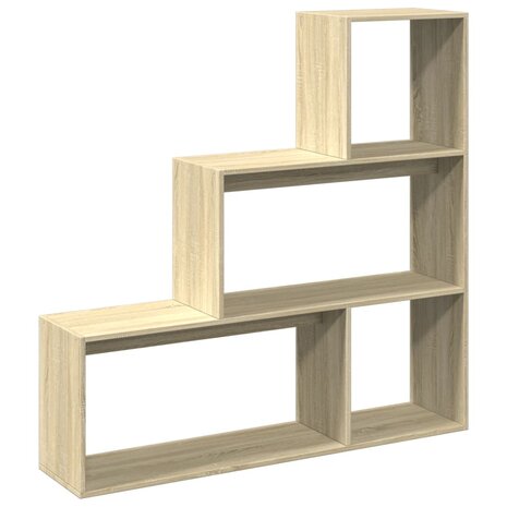 Kamerscherm / boekenkast 123x29x123 cm hout sonoma eiken 7