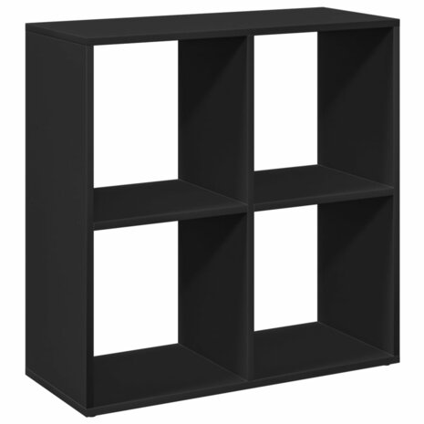 Kamerscherm / boekenkast 69,5x29x69,5 cm bewerkt hout zwart 2