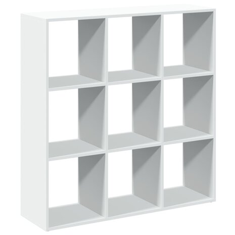 Kamerscherm / boekenkast 102x29x103,5 cm bewerkt hout wit 2