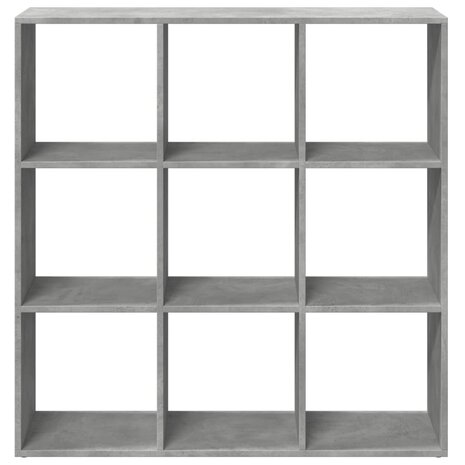 Kamerscherm / boekenkast 102x29x103,5 cm hout betongrijs 5