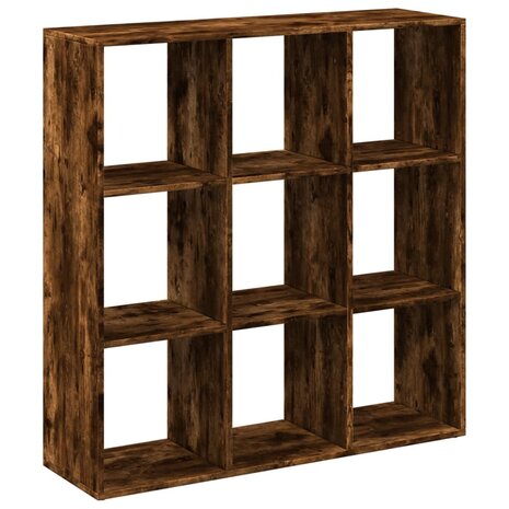 Kamerscherm / boekenkast 102x29x103,5 cm hout gerookt eiken 2