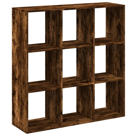 Kamerscherm / boekenkast 102x29x103,5 cm hout gerookt eiken 7