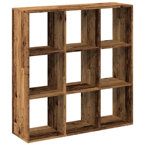 Kamerscherm / boekenkast 102x29x103,5 cm hout oud houtkleurig 2