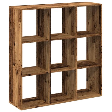 Kamerscherm / boekenkast 102x29x103,5 cm hout oud houtkleurig 7