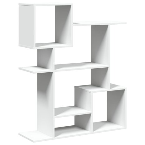 Kamerscherm / boekenkast 92x29x112 cm bewerkt hout wit 2