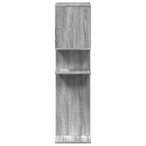 Kamerscherm / boekenkast 92x29x112 cm hout grijs sonoma 6