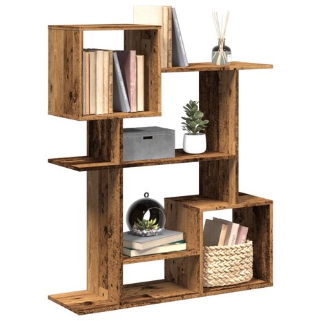 Kamerscherm / boekenkast 92x29x112 cm hout oud houtkleurig 1