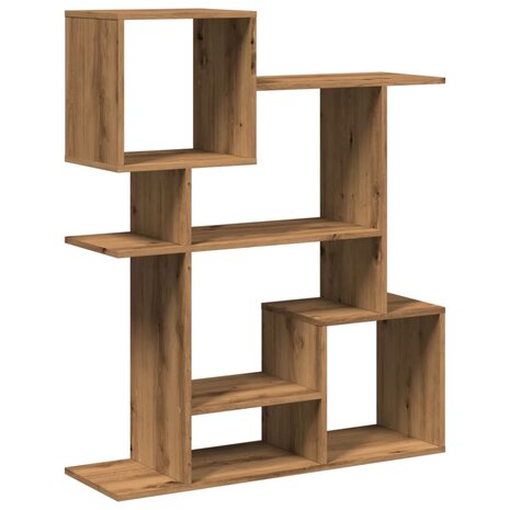 Kamerscherm / boekenkast 92x29x112 cm hout artisanaal eiken 2