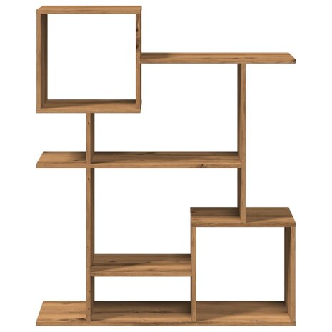 Kamerscherm / boekenkast 92x29x112 cm hout artisanaal eiken 5