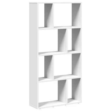 Boekenkast 60x20x120 cm bewerkt hout wit 2