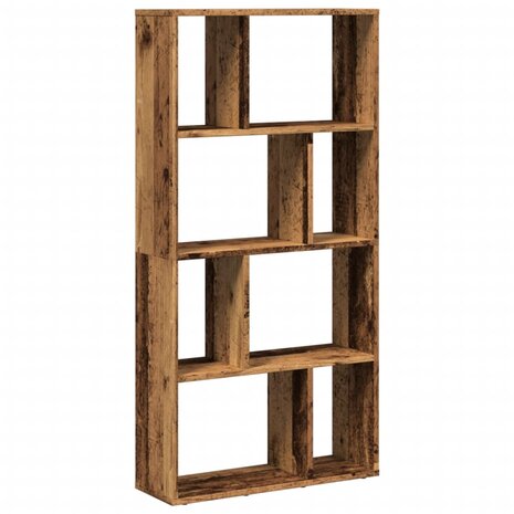 Boekenkast 60x20x120 cm bewerkt hout oud houtkleurig 2