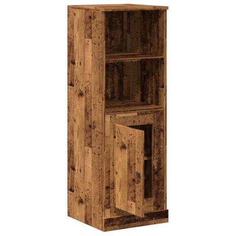 Hoge kast 36x35,5x103,5 cm bewerkt hout oud houtkleurig 4