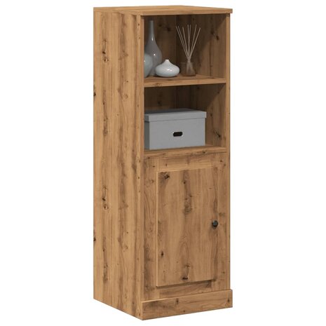 Hoge kast 36x35,5x103,5 cm bewerkt hout artisanaal eikenkleurig 3