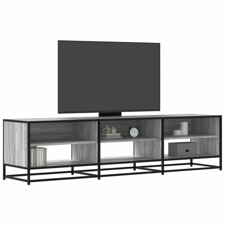 Tv-meubel 180x40x46 cm bewerkt hout grijs sonoma eikenkleurig 1