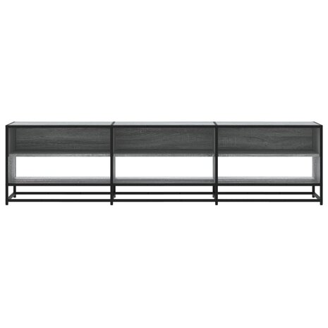 Tv-meubel 180x40x46 cm bewerkt hout grijs sonoma eikenkleurig 4