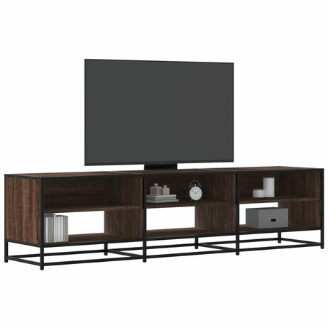 Tv-meubel 180x40x46 cm bewerkt hout bruin eikenkleurig 1