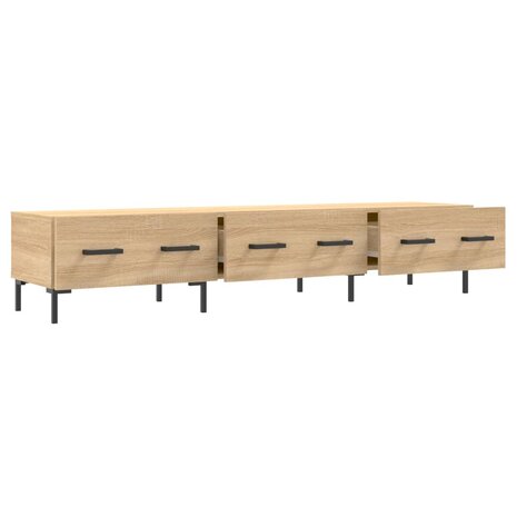 Tv-meubel 150x36x30 cm bewerkt hout sonoma eikenkleurig 6