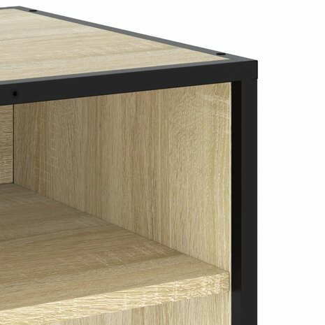 Tv-meubel 91x40x46 cm bewerkt hout metaal sonoma eikenkleurig 7